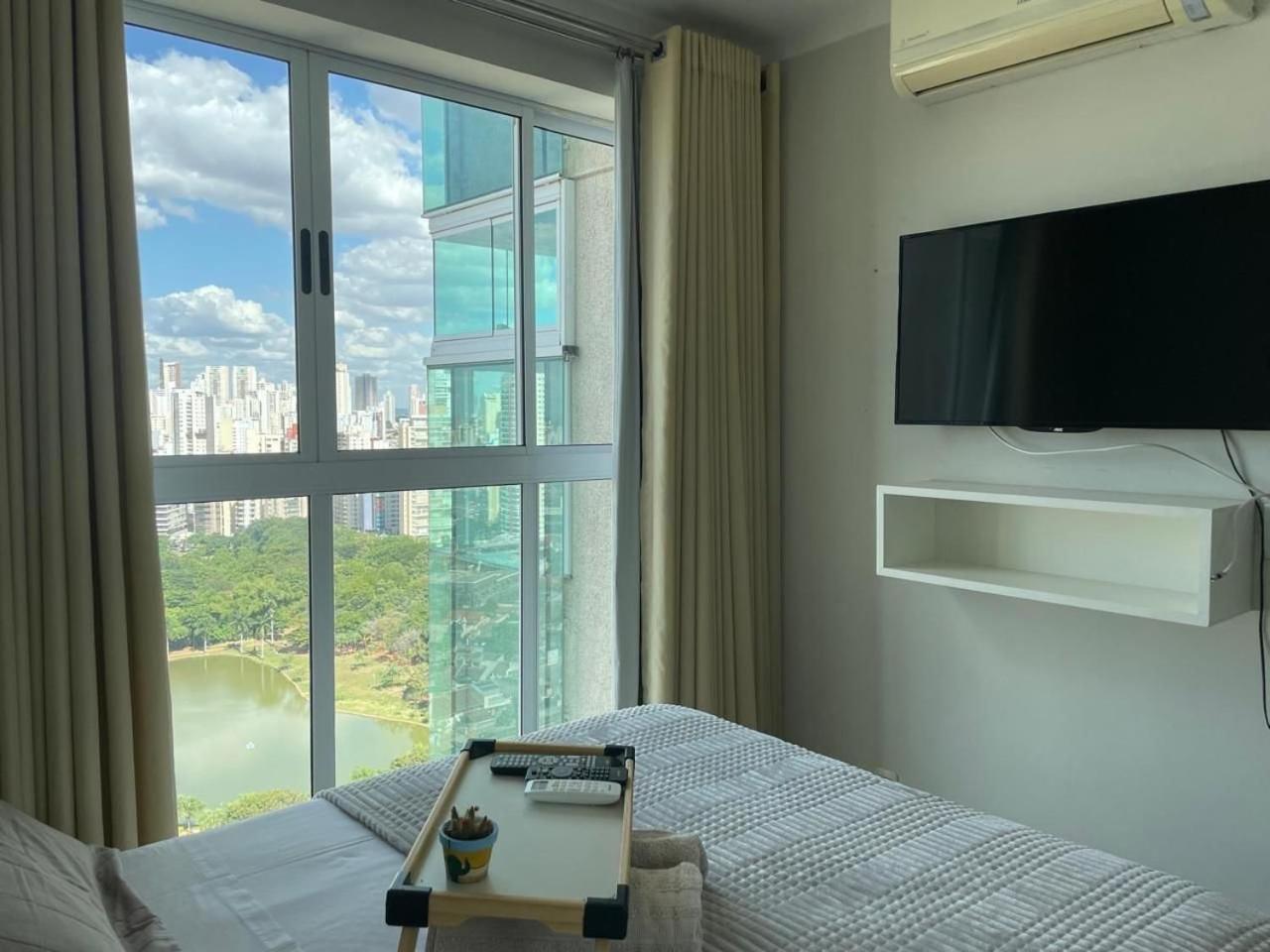 Moderno Flat Com Vista Para O Parque Vaca Brava Goiânia Exteriör bild